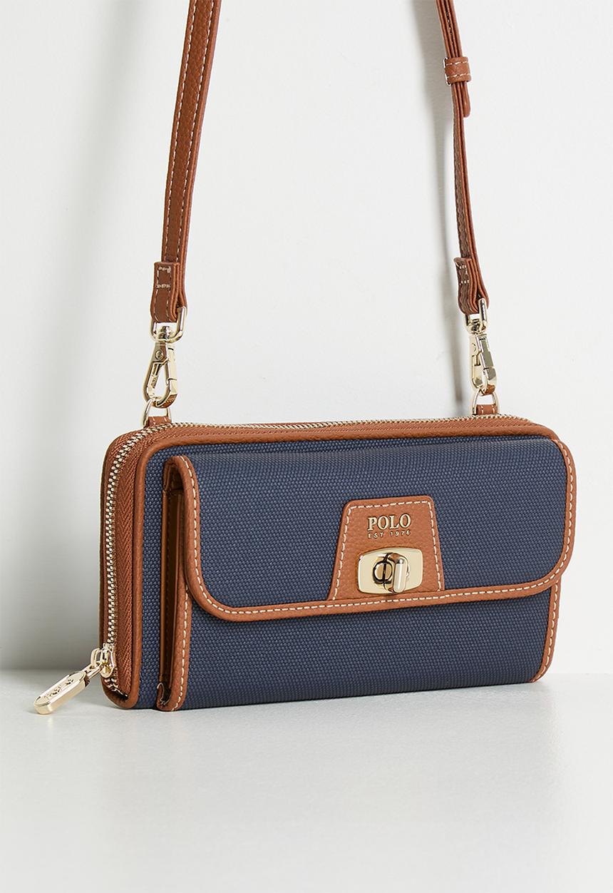 POLO - Cabana phone sling - blue