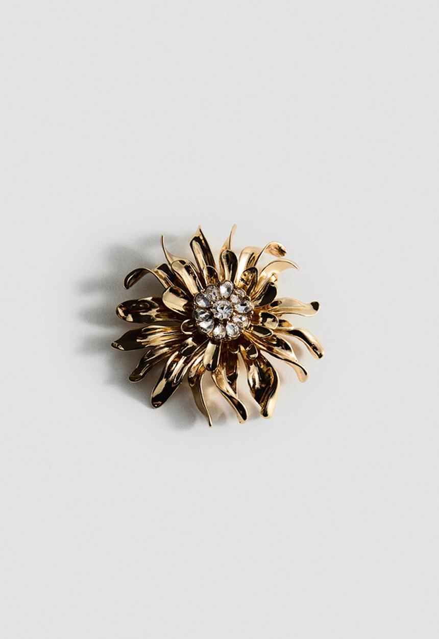 MANGO - Brooch savanna - gold