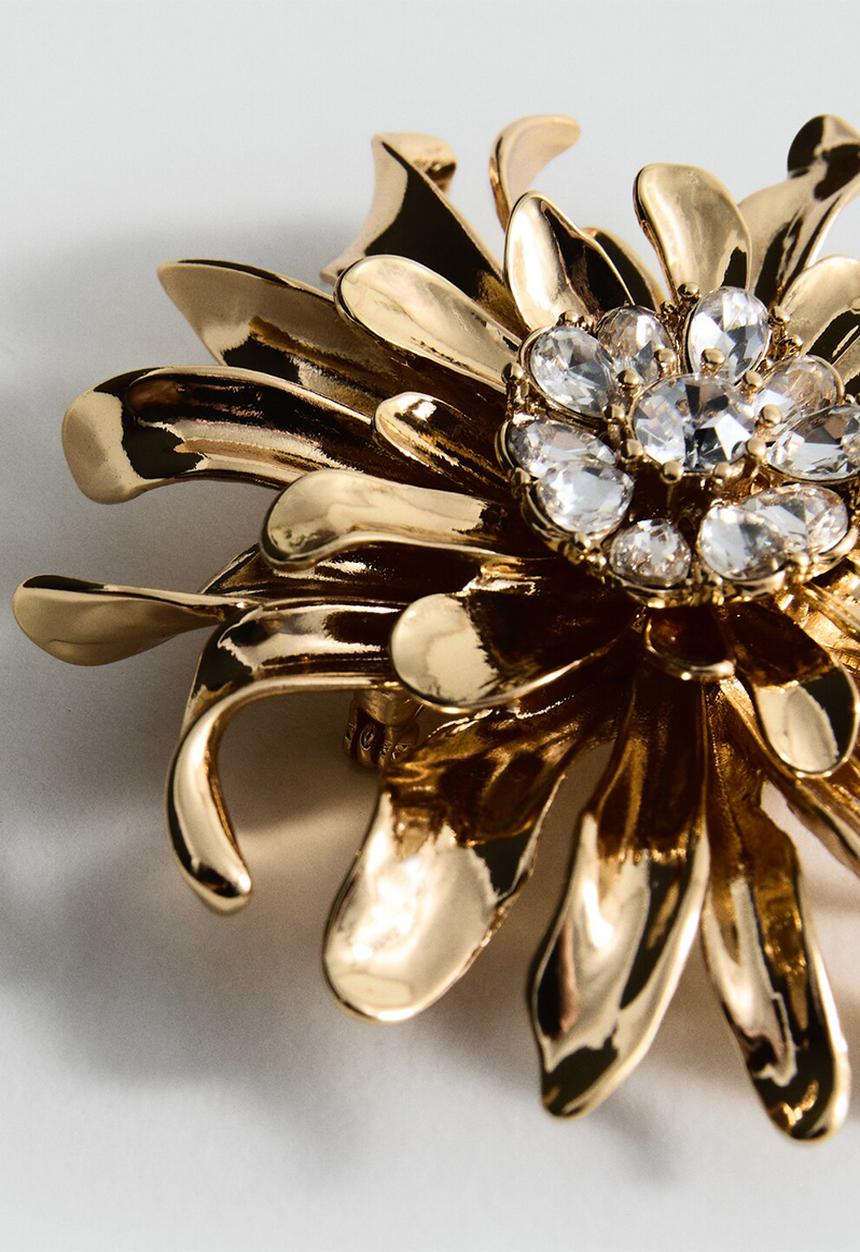 MANGO - Brooch savanna - gold