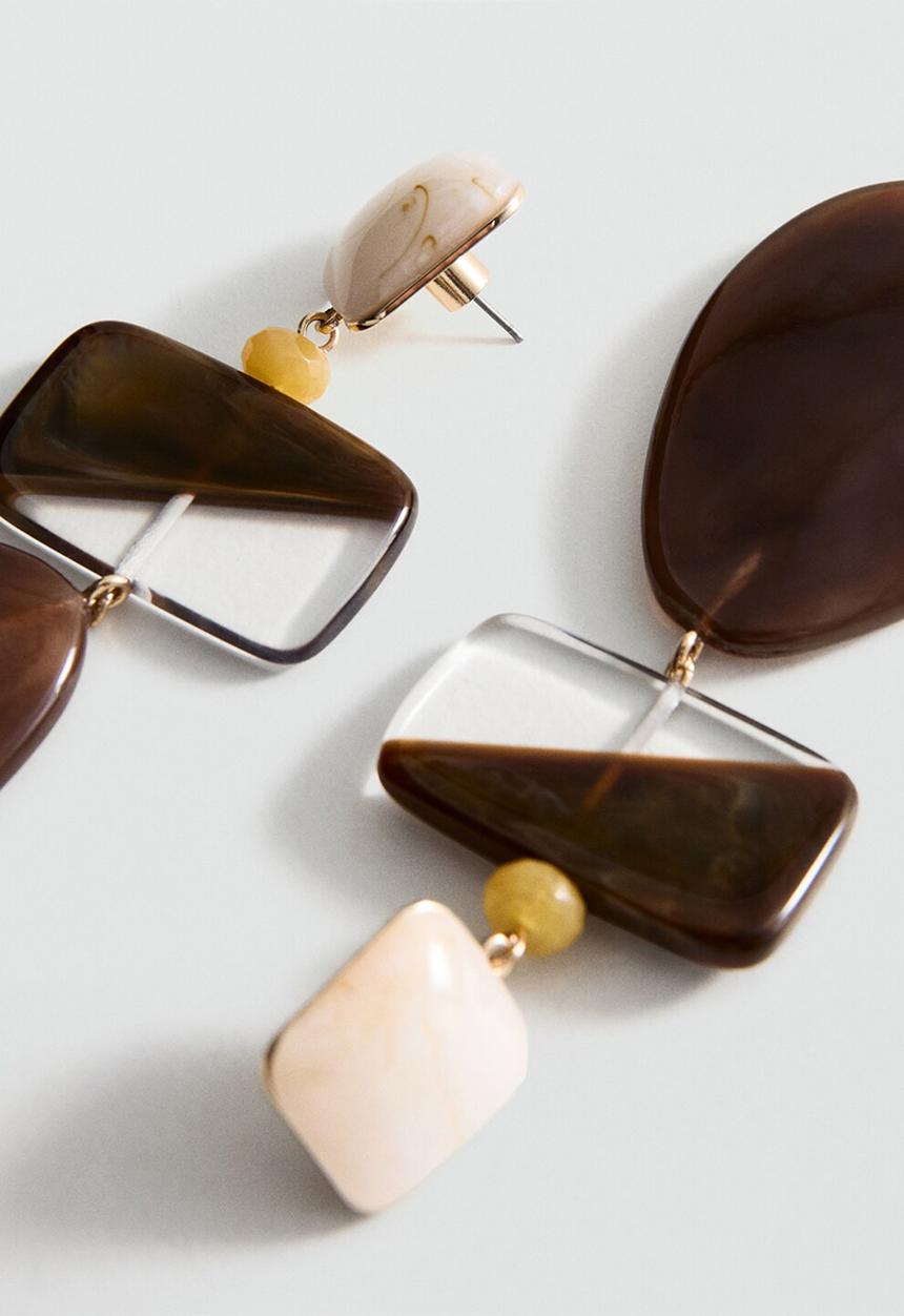 MANGO - Melisa Earrings - Brown