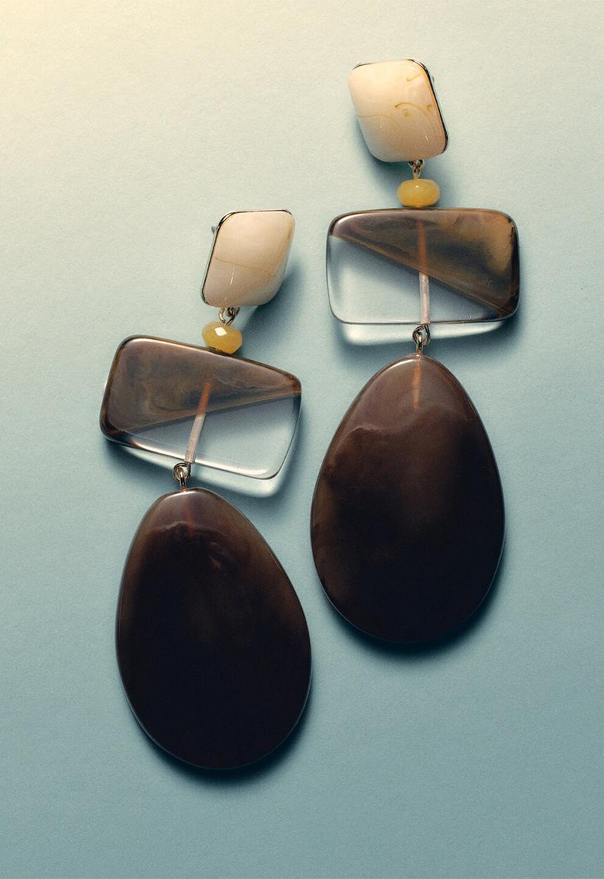 MANGO - Melisa Earrings - Brown