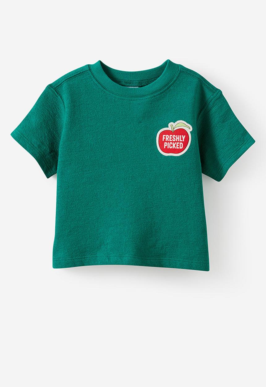 Cotton On - Tyla Knit Tee - English Ivy/Freshly Picked
