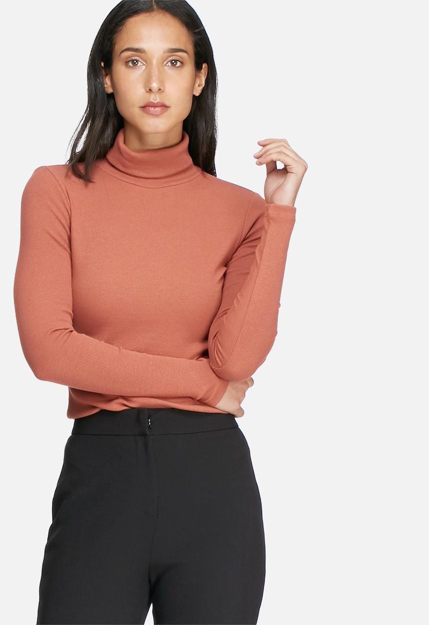 Pieces - Ganie roll neck top