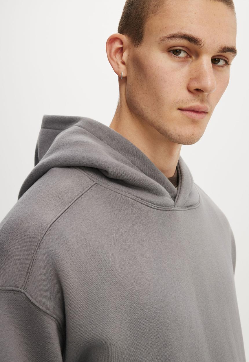 Cotton On - Box fit hoodie - slate 