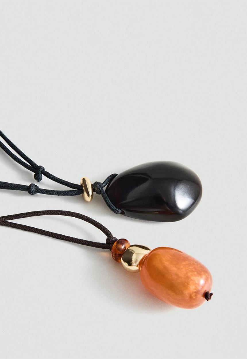 MANGO - Frankie necklace - brown