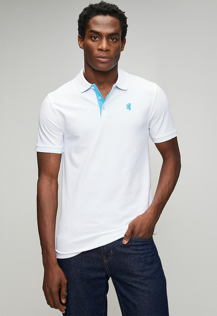 Pringle of Scotland - Aiden Slim Fit Pique Golfer - White
