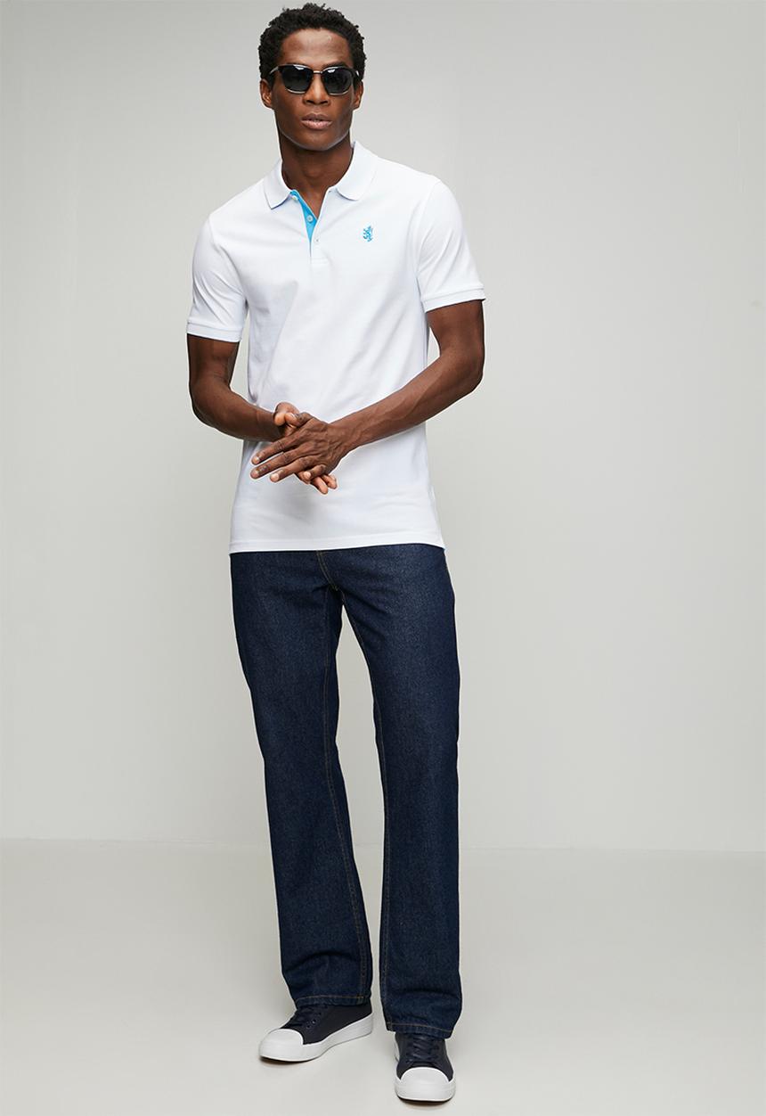 Pringle of Scotland - Aiden Slim Fit Pique Golfer - White