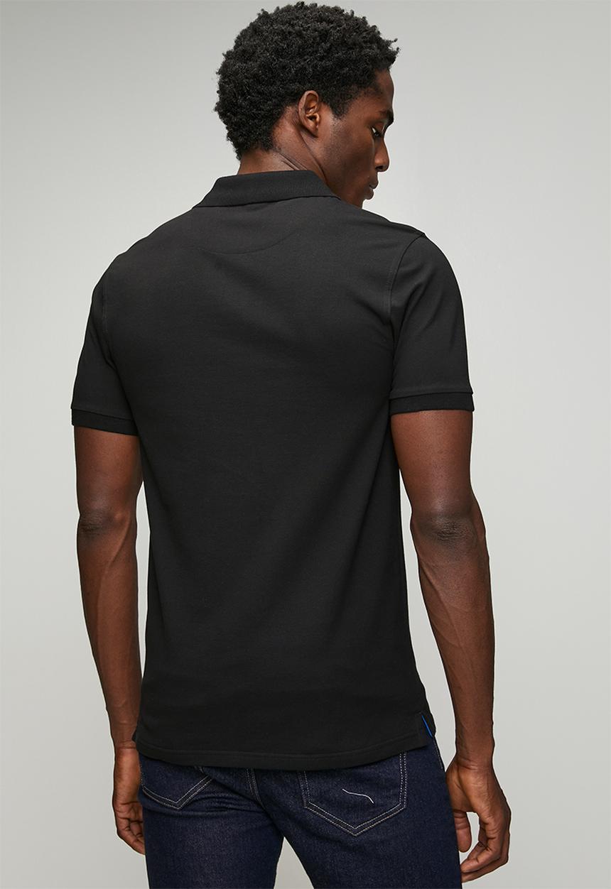 Pringle of Scotland - Aiden Slim Fit Pique Golfer - Black
