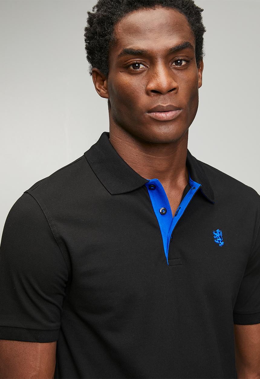 Pringle of Scotland - Aiden Slim Fit Pique Golfer - Black