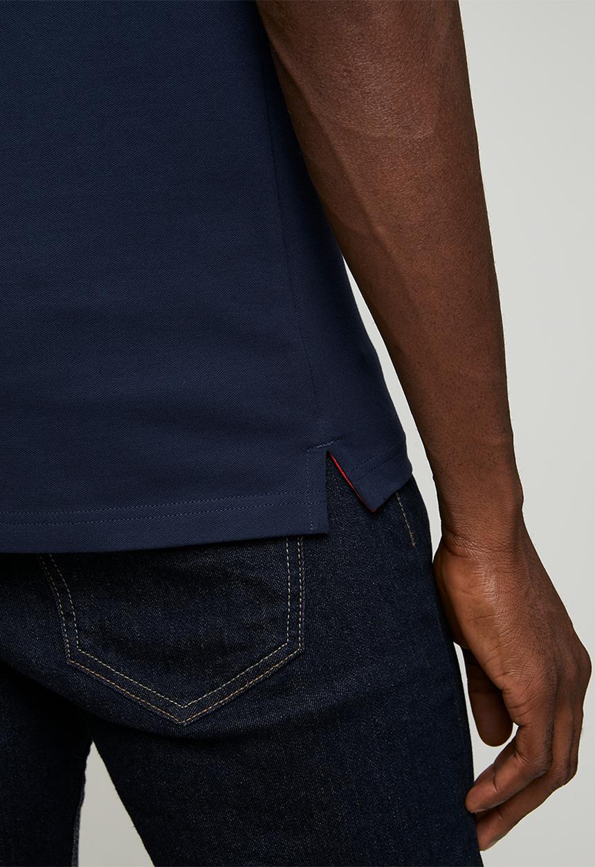 Pringle of Scotland - Aiden Slim Fit Pique Golfer - Navy