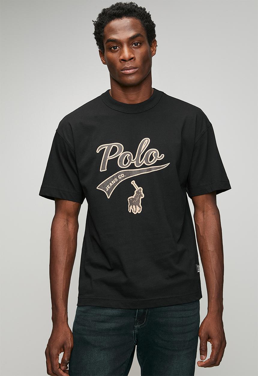 Zeb Pjc Ss Collegiate Logo Tee - Black