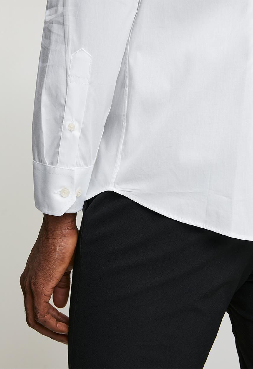 POLO - Christian Slim Fit Long Sleeve Shirt Christian - Off White