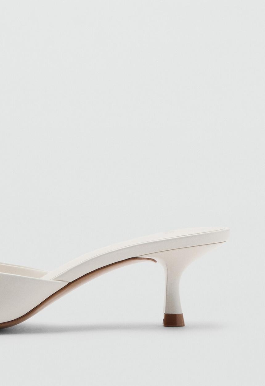 MANGO - Play open toe mule - white