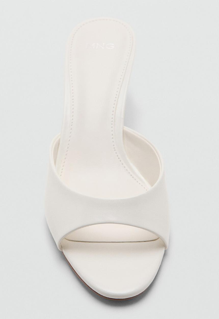 MANGO - Play open toe mule - white