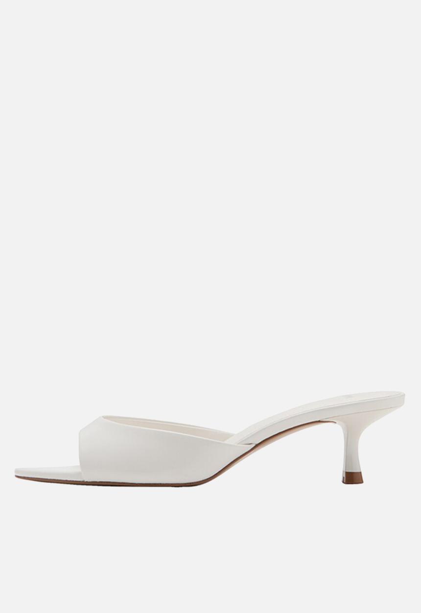 MANGO - Play open toe mule - white
