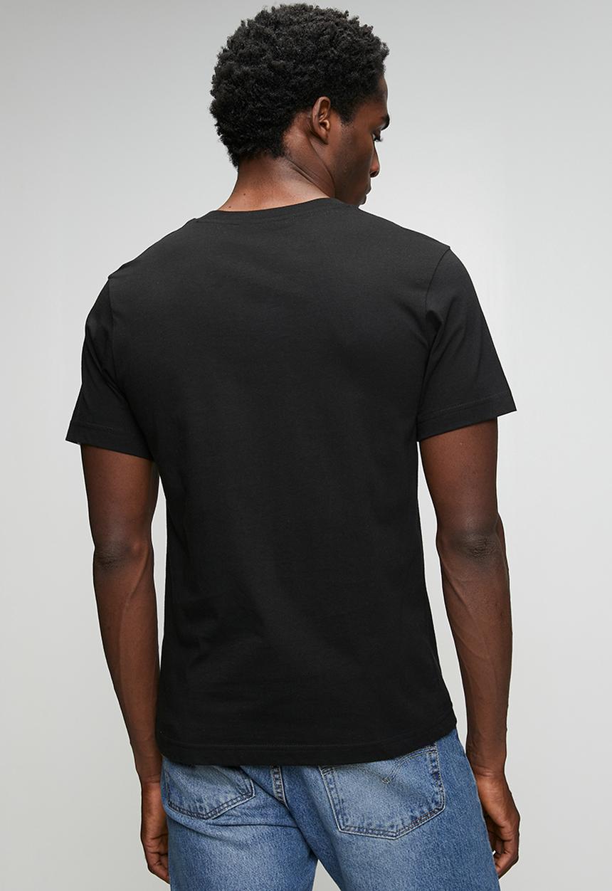 Replay - Graphic Print T-shirt - Black/Blue