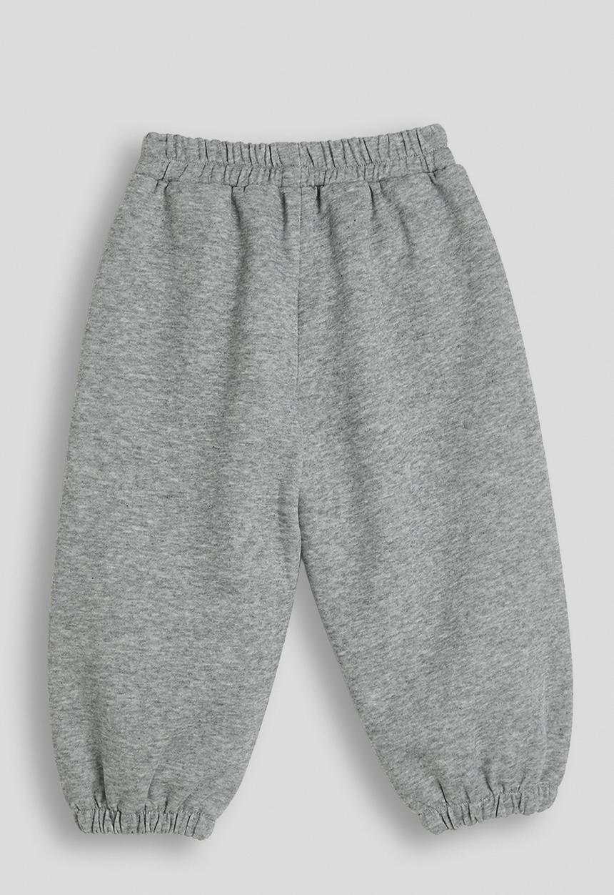 Pop Candy - Pintuck leg seam joggers - grey/butterflies