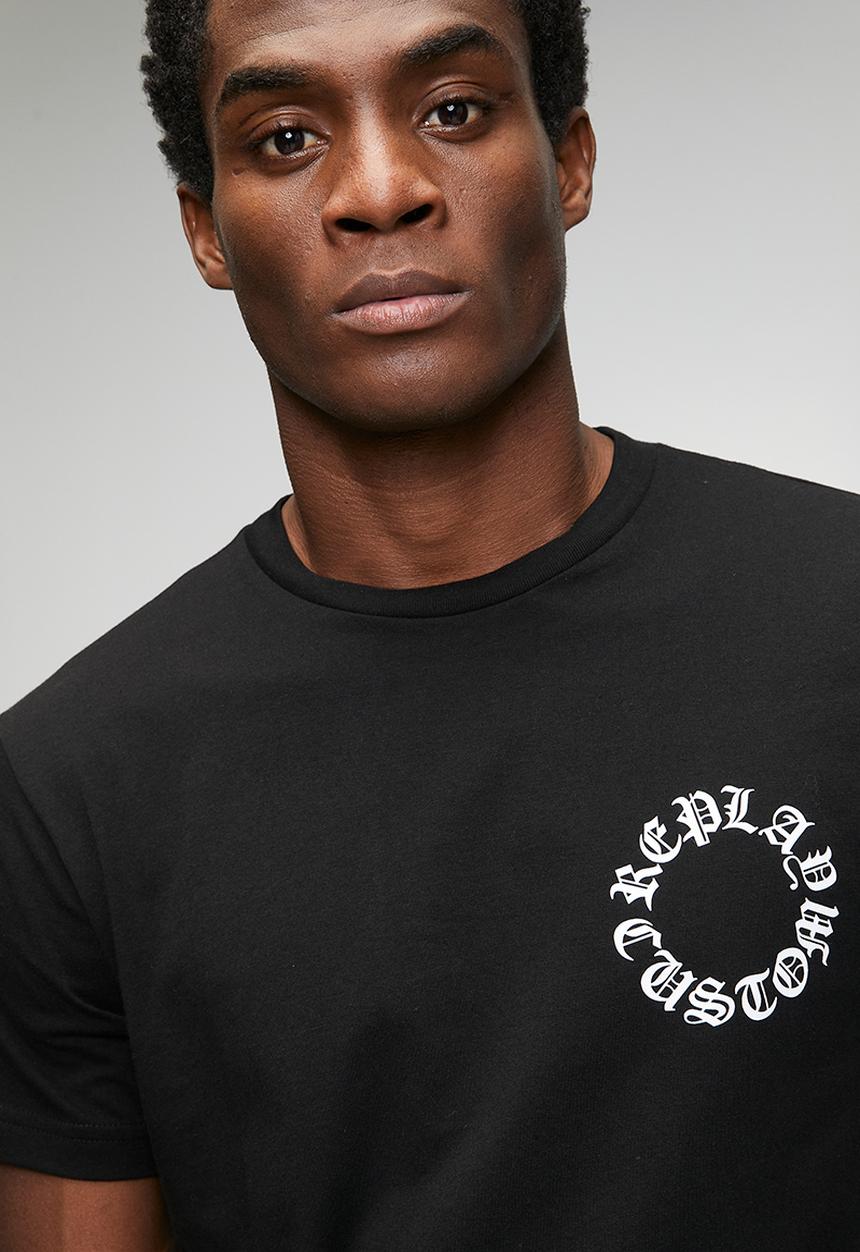 Replay - Basic Jersey Crew Neck T-shirt - Black