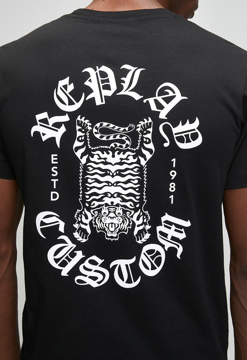Replay - Basic Jersey Crew Neck T-shirt - Black