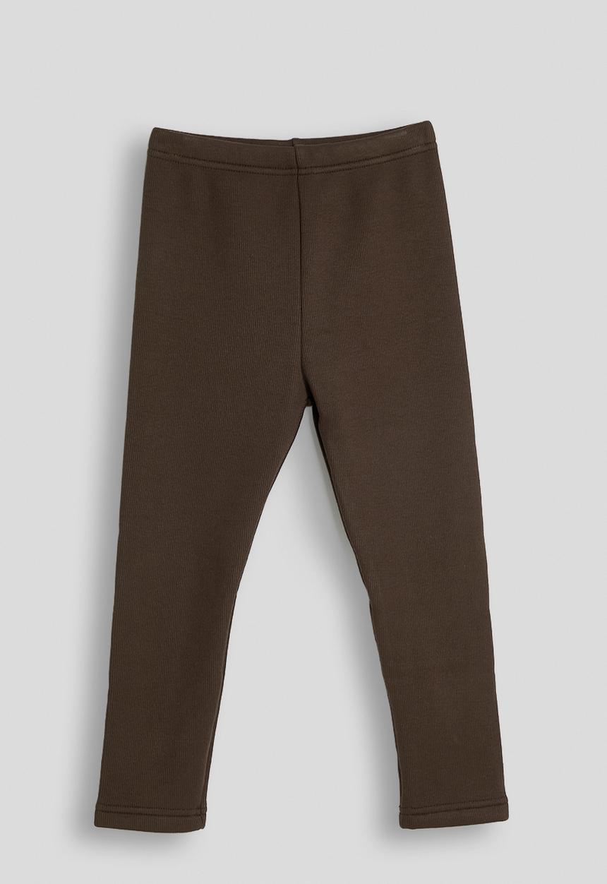 Pop Candy - Ribbed leggings - dark brown