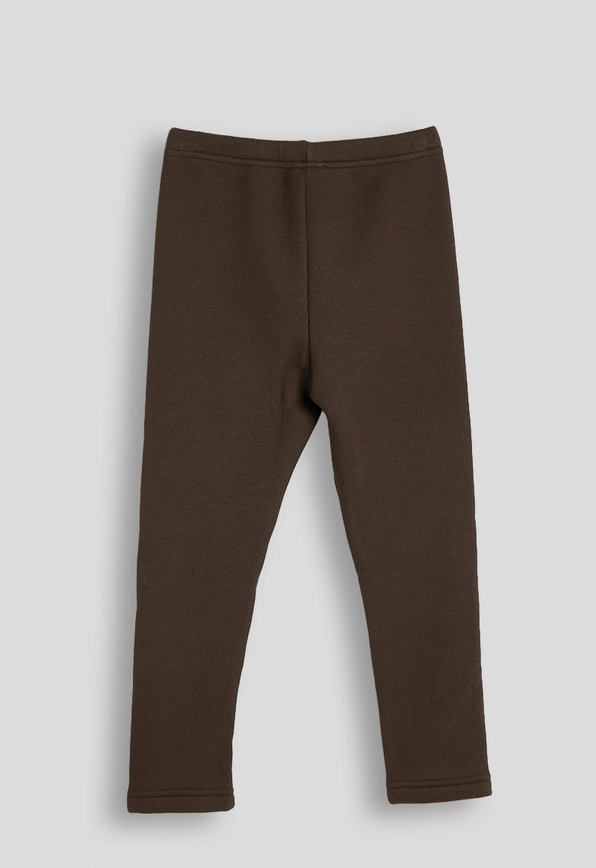Pop Candy - Ribbed leggings - dark brown