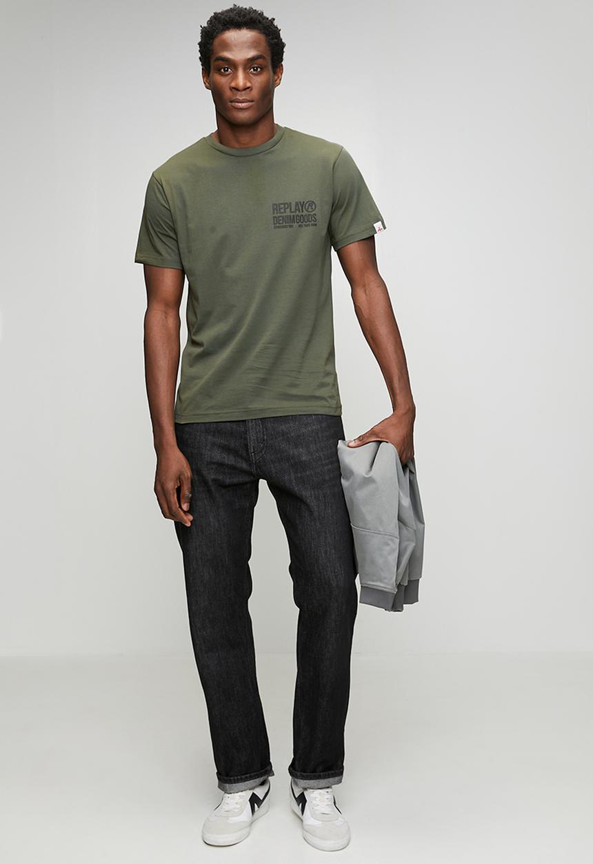 Replay - Piece Dyed Organic Cotton Jersey T-shirt - Green 