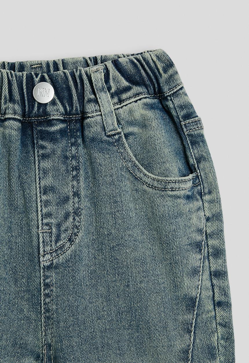 Pop Candy - Dart detail flared jeans - blue