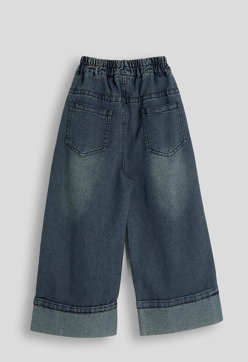 Pop Candy - Cuffed jeans - medium blue