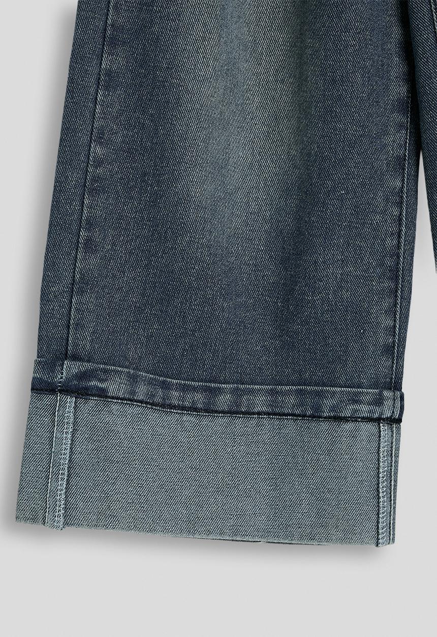 Pop Candy - Cuffed jeans - medium blue