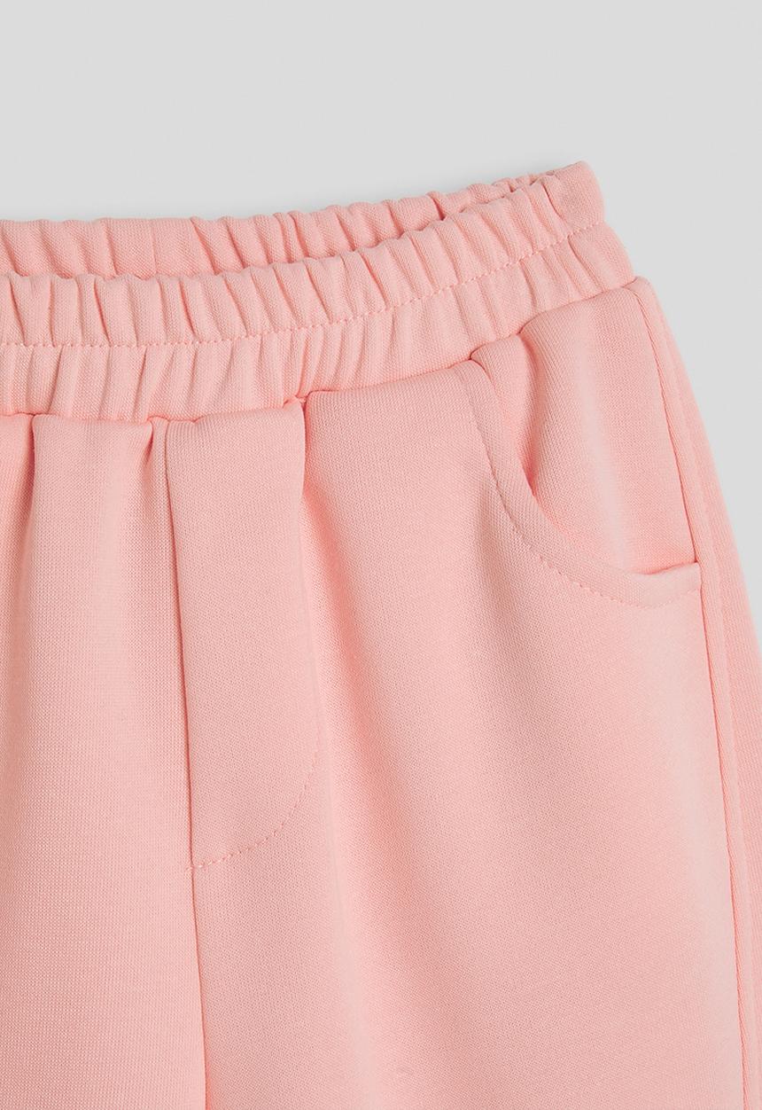 Pop Candy - Pintuck leg seam joggers - pink/butterflies