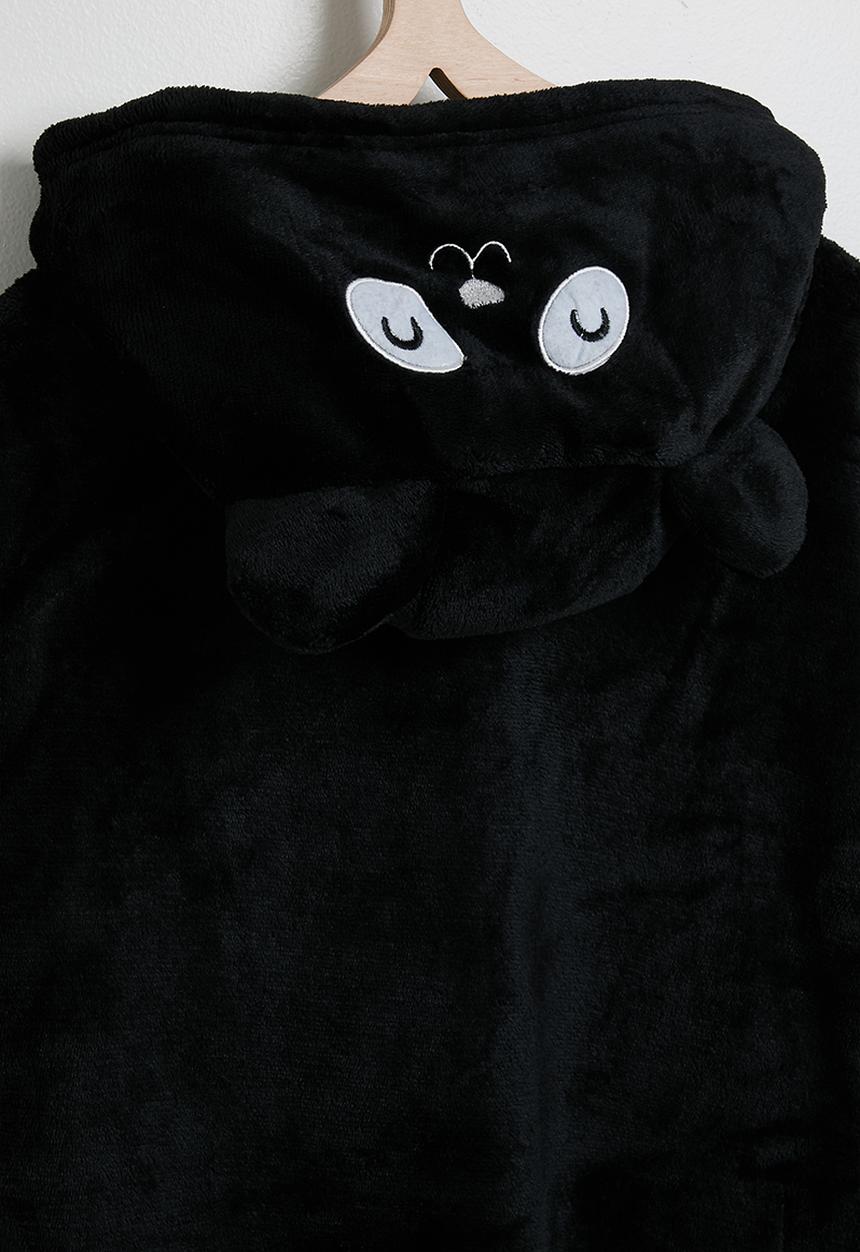 Pop Candy - Teddy wool lined snoodie - black
