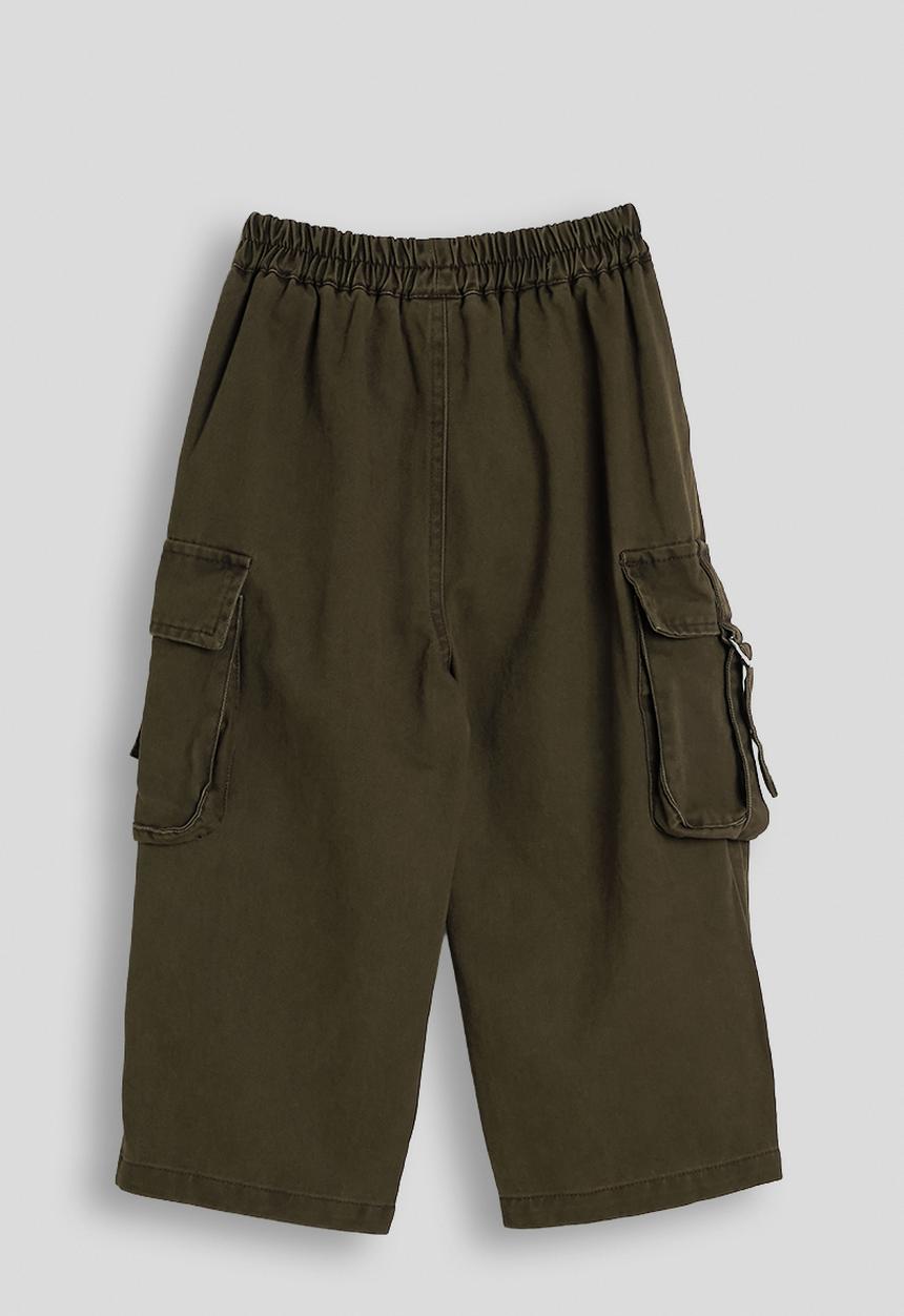 Pop Candy - Wide leg cargo pants - brownish green
