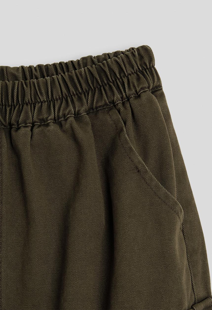 Pop Candy - Wide leg cargo pants - brownish green