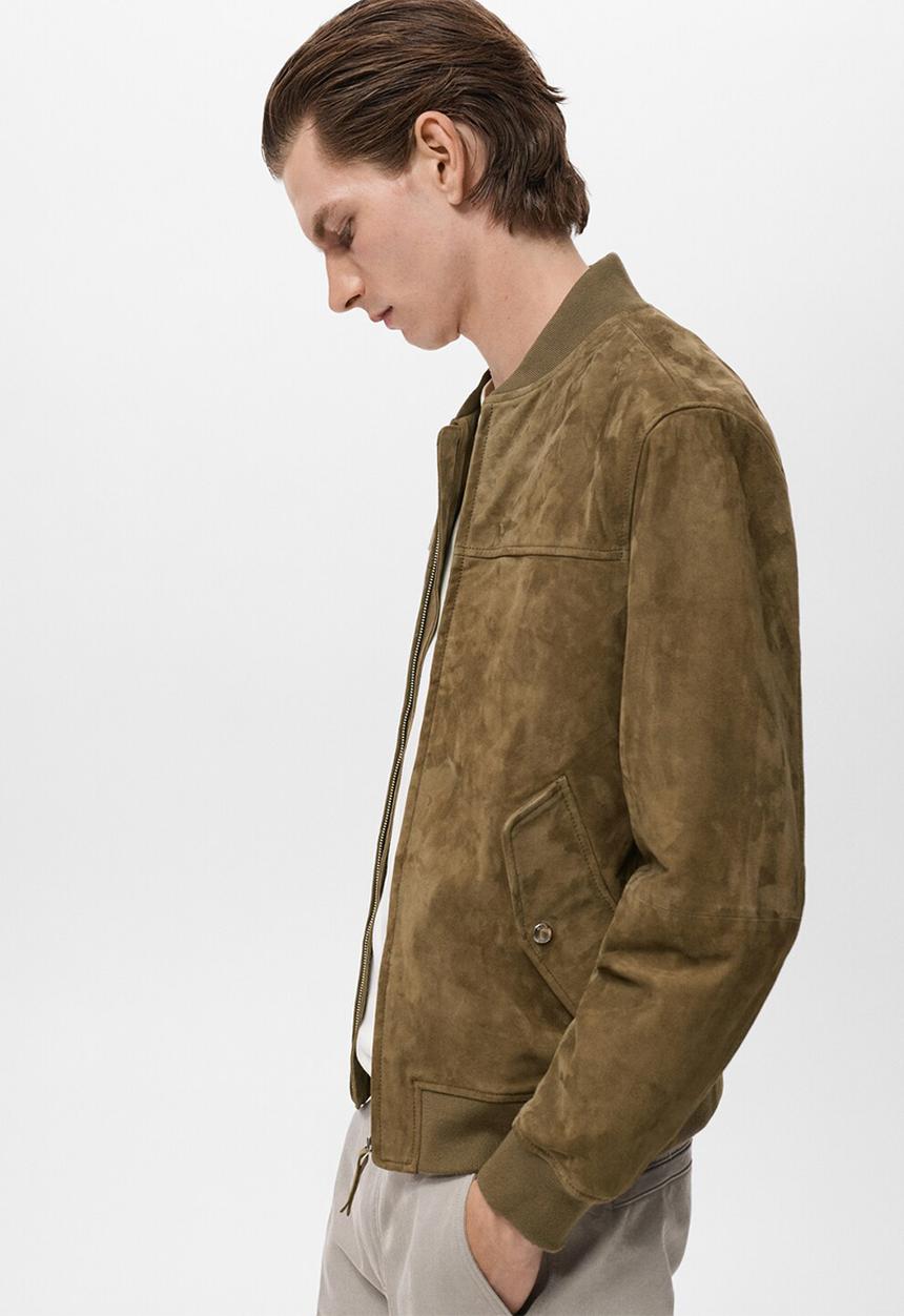 MANGO - Jacket marin - khaki