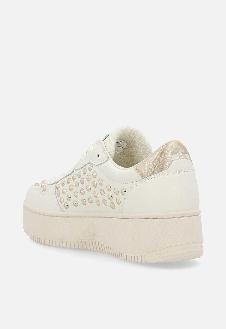 Replay - Epic High Studs - Off White/Plat