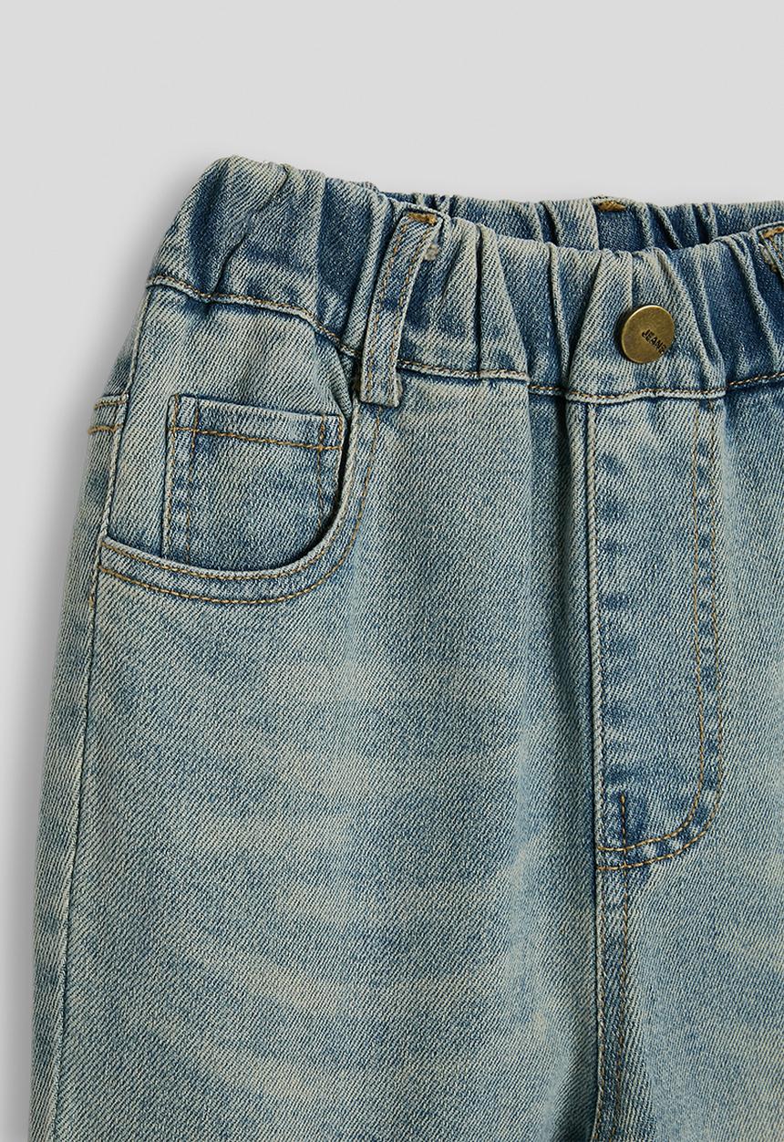 Pop Candy - Elasticated waist bootleg jeans - blue