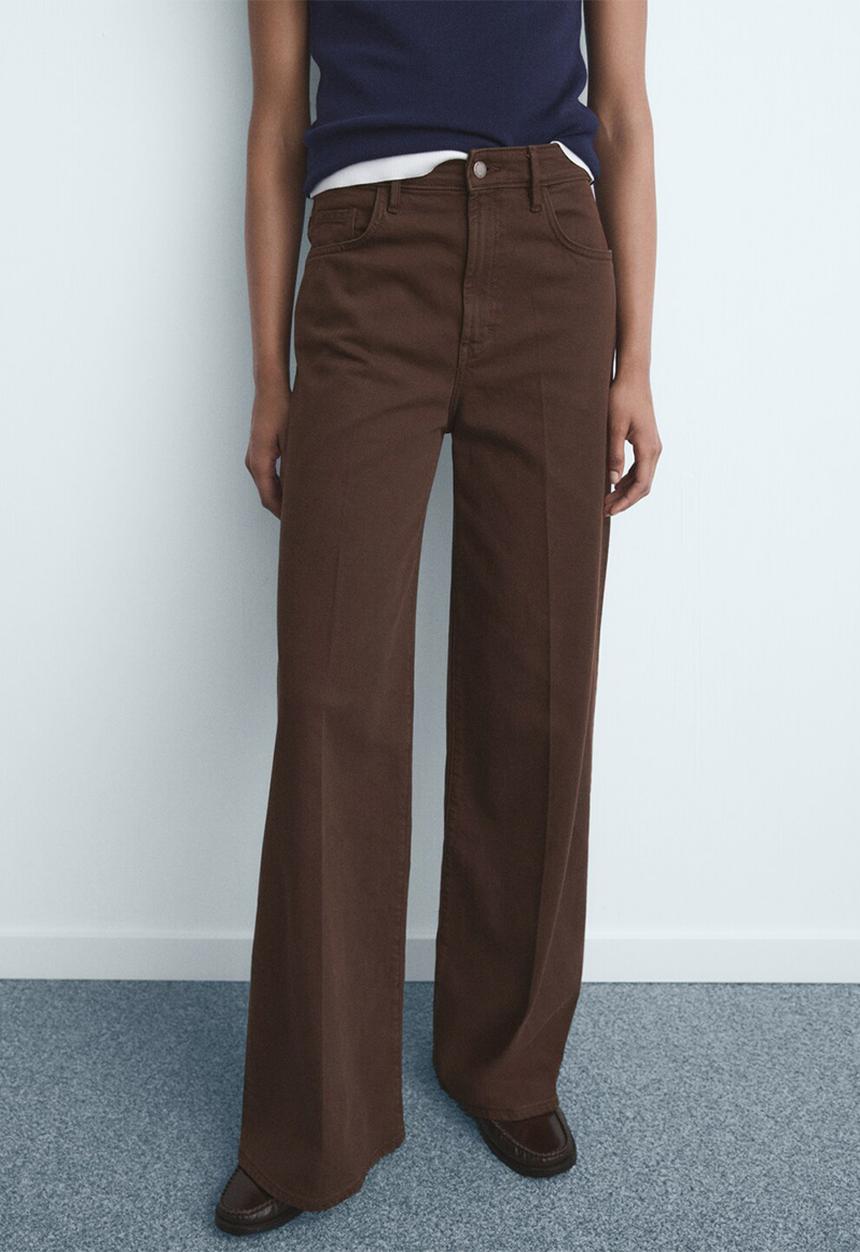 MANGO - Jeans elise - dark brown
