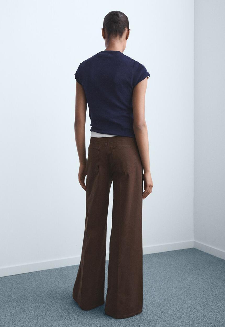 MANGO - Jeans elise - dark brown
