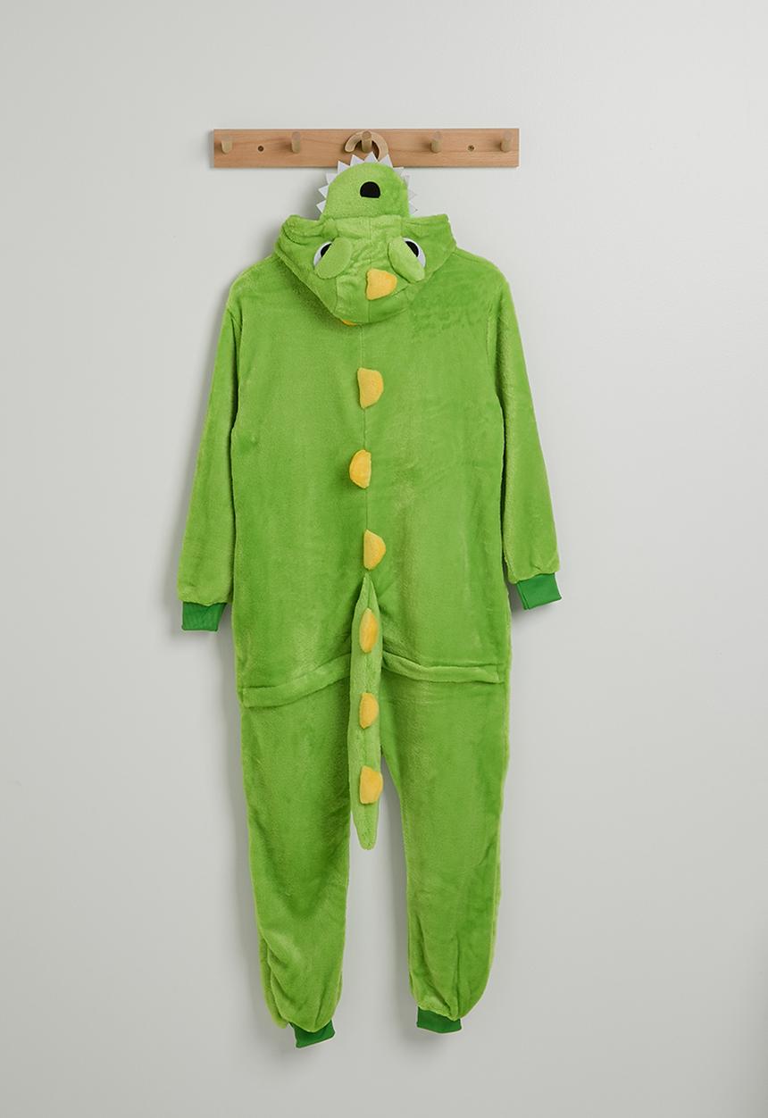 Pop Candy - Dino onesie - apple green/yellow