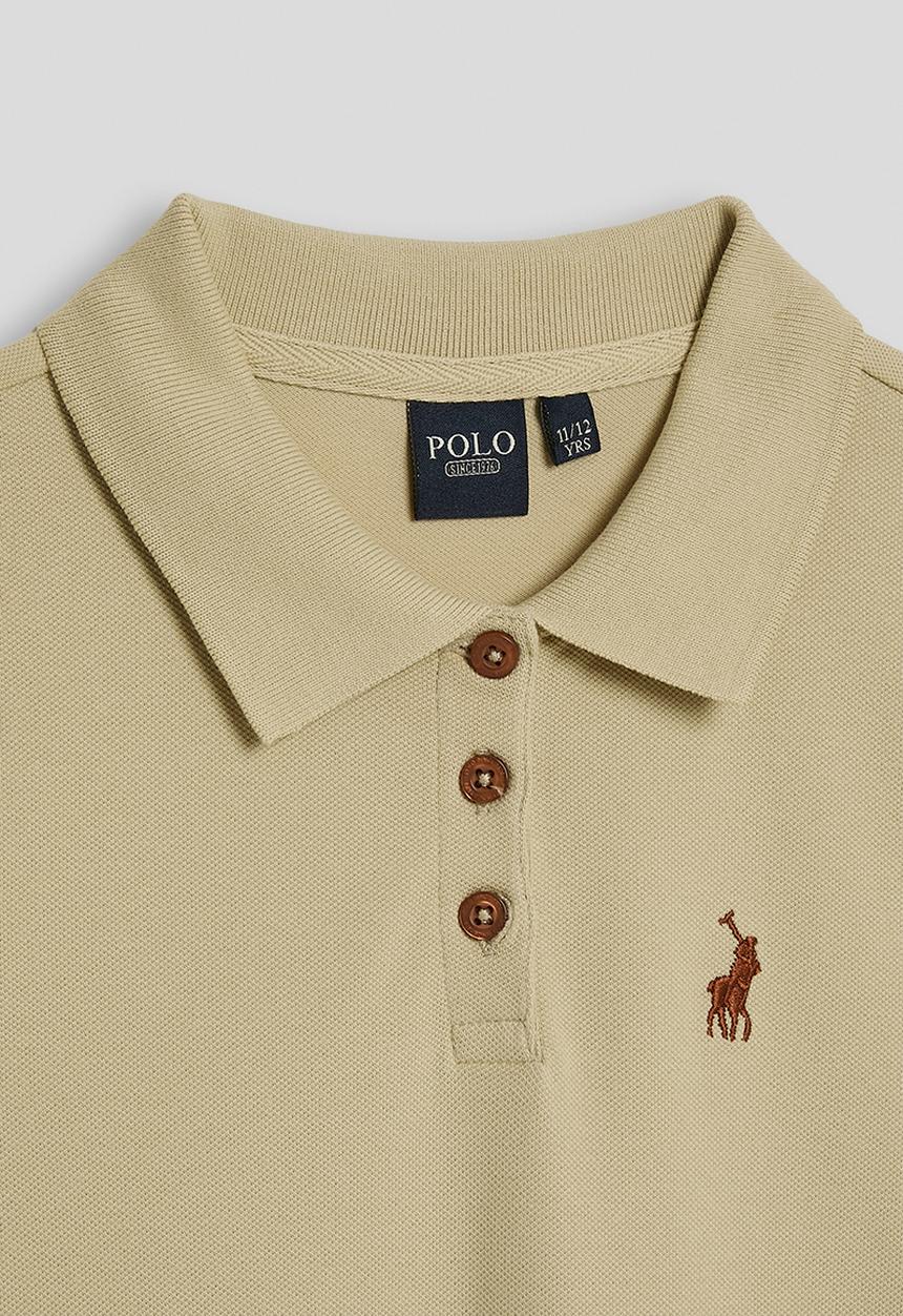 POLO - Dakota ls golfer dress - stone