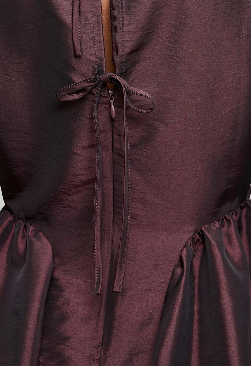 New Look - Ex text seam detail mini - burgundy