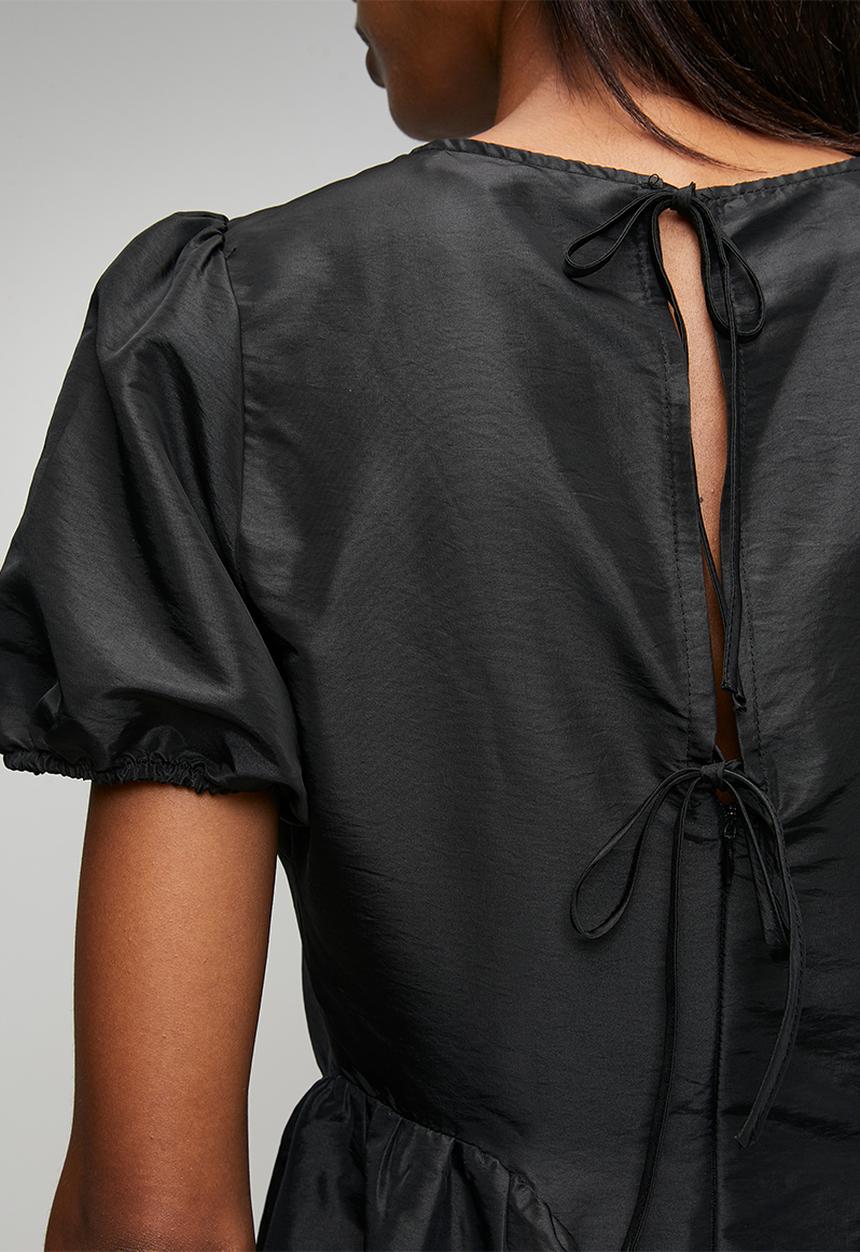 New Look - Ex text seam detail mini - black