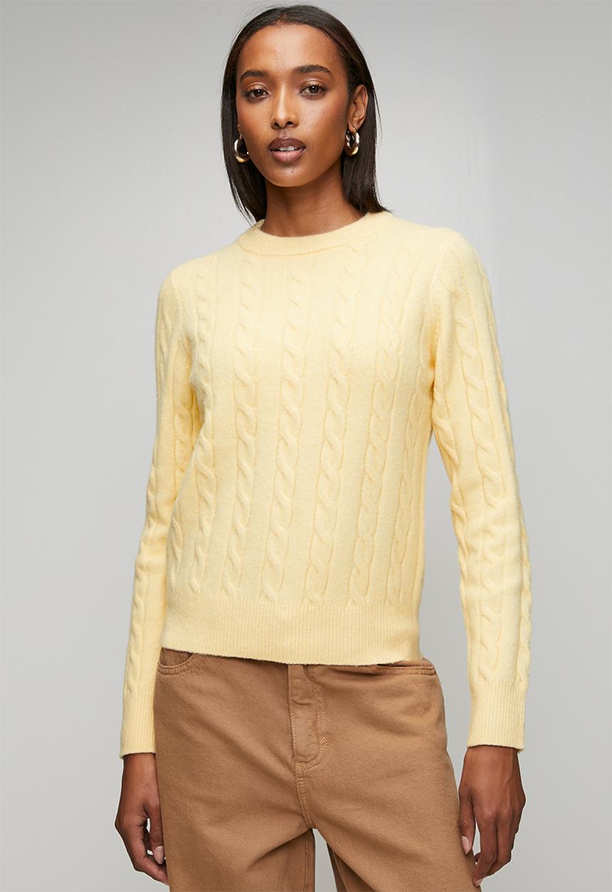 New Look - Cable jumper - lt yellow