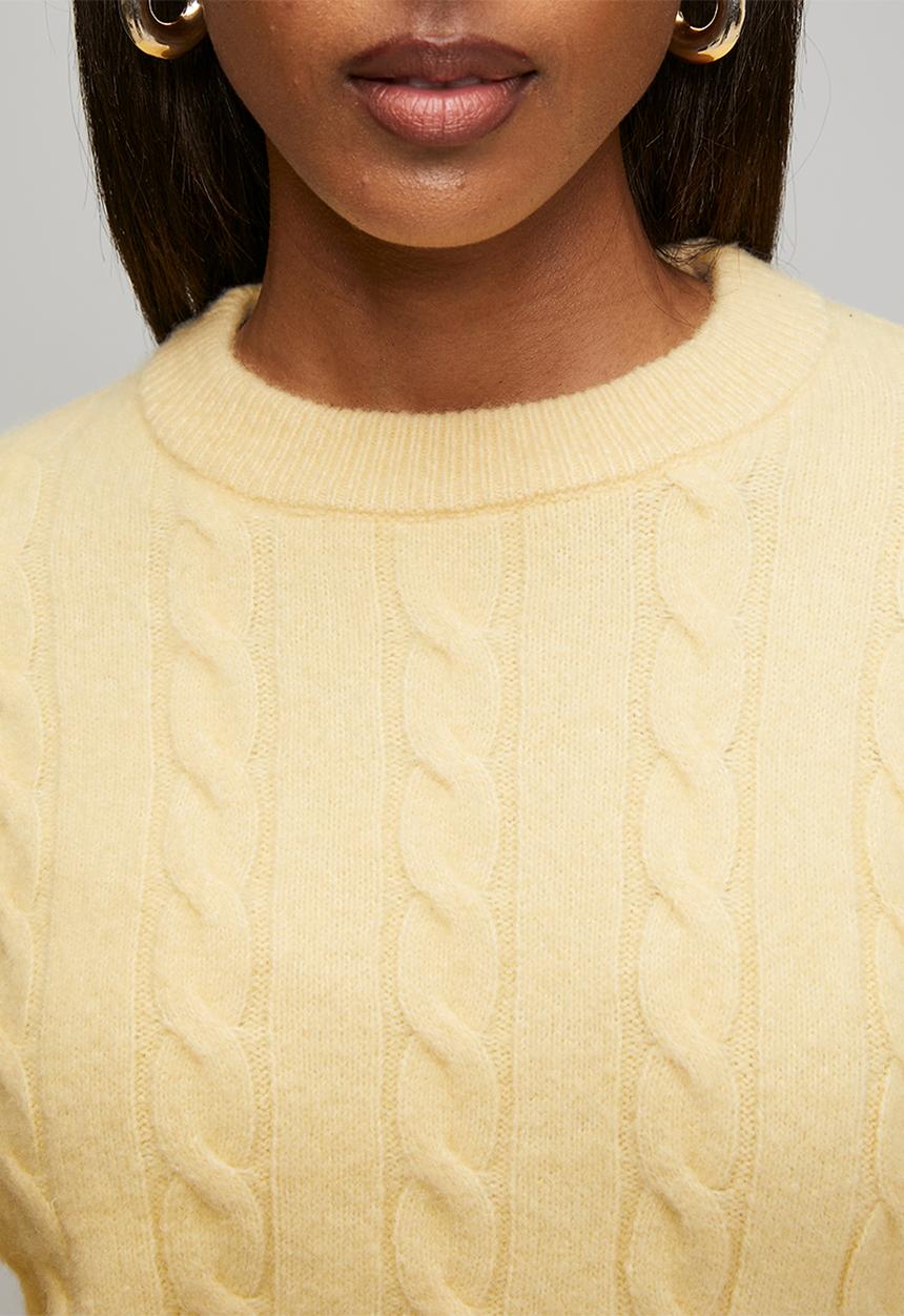 New Look - Cable jumper - lt yellow