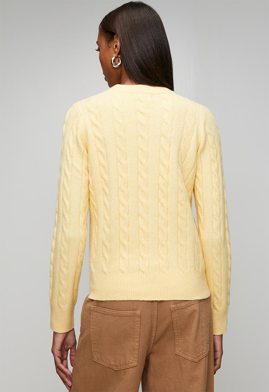 New Look - Cable jumper - lt yellow