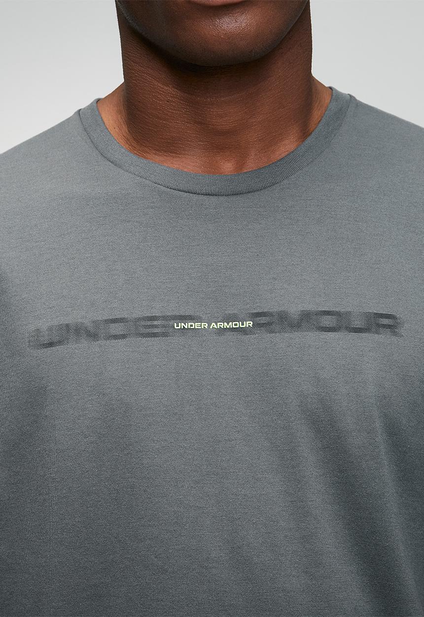 Under Armour - UA Blur  short sleeve Tee - Castlerock/Fade Green