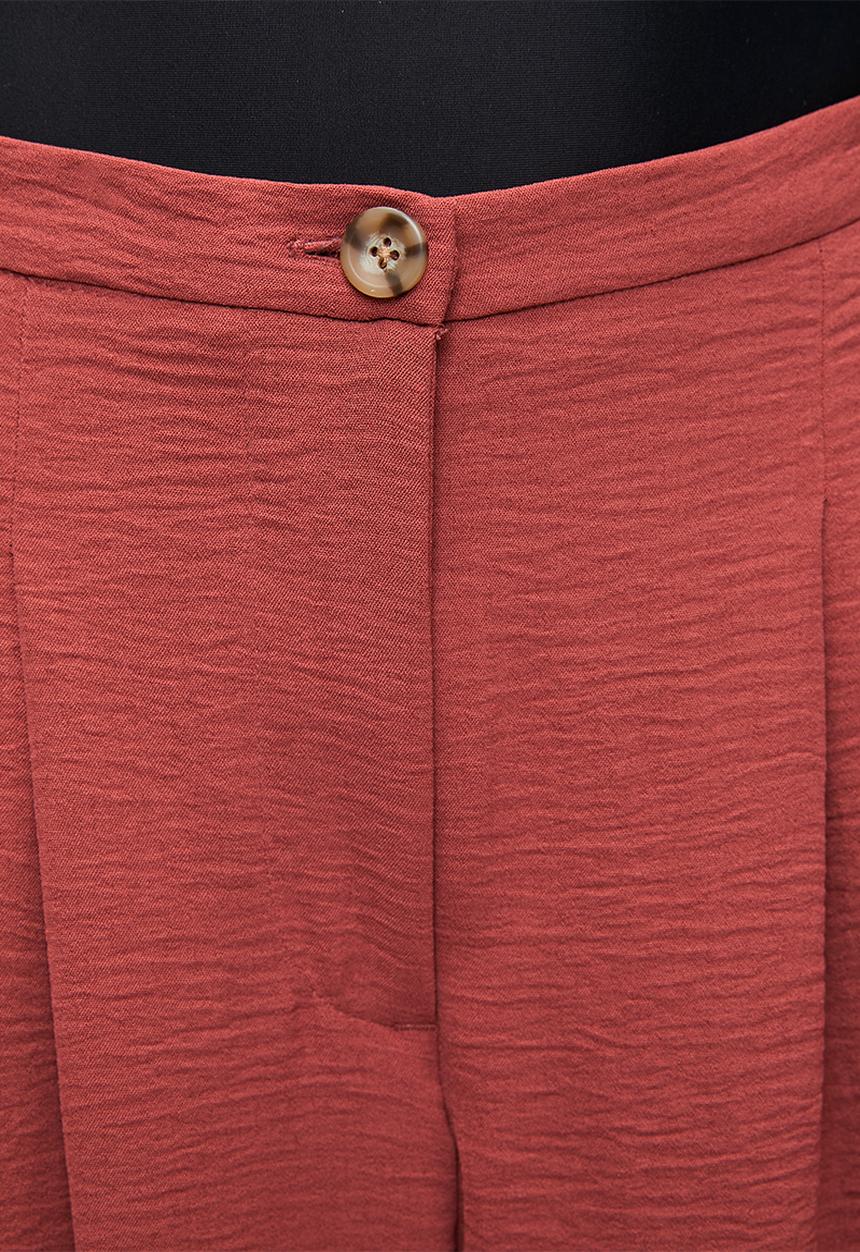 New Look - St cey tailoring wide leg pleat trouser - rust