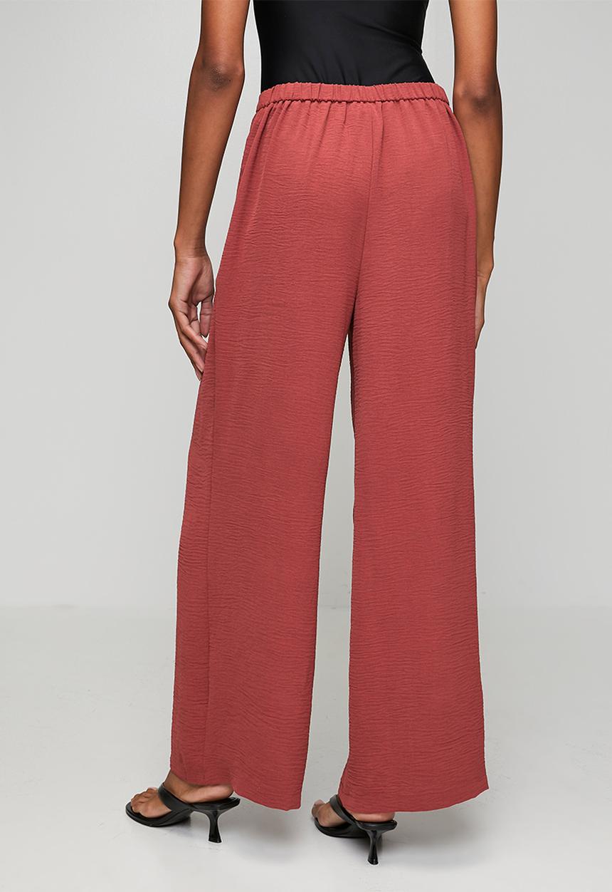 New Look - St cey tailoring wide leg pleat trouser - rust