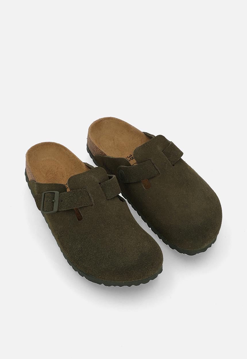 Birkenstock - Boston BS narrow  suede - thyme