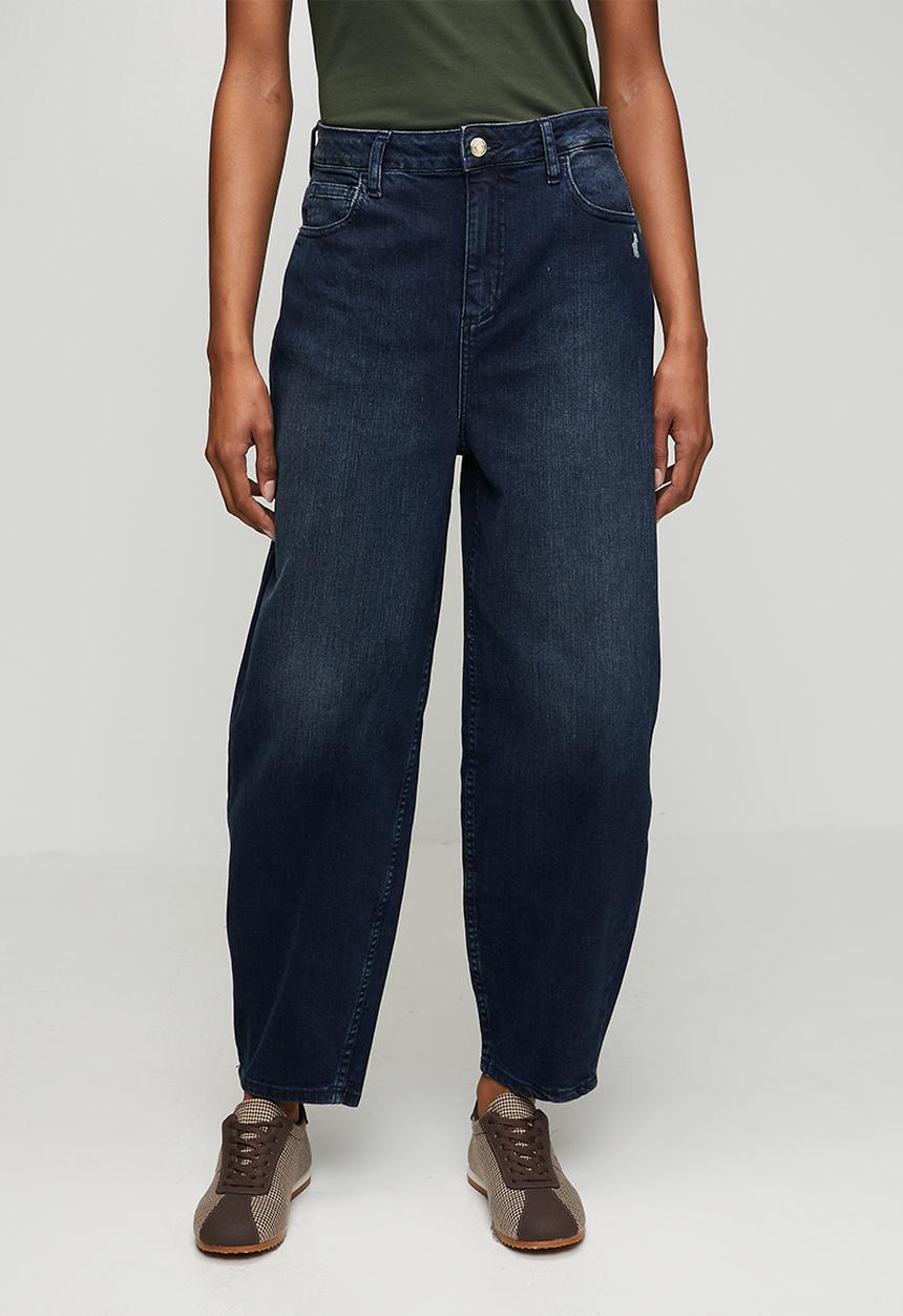 POLO - Wmn Joey Barrel Leg Jean - Dark Wash